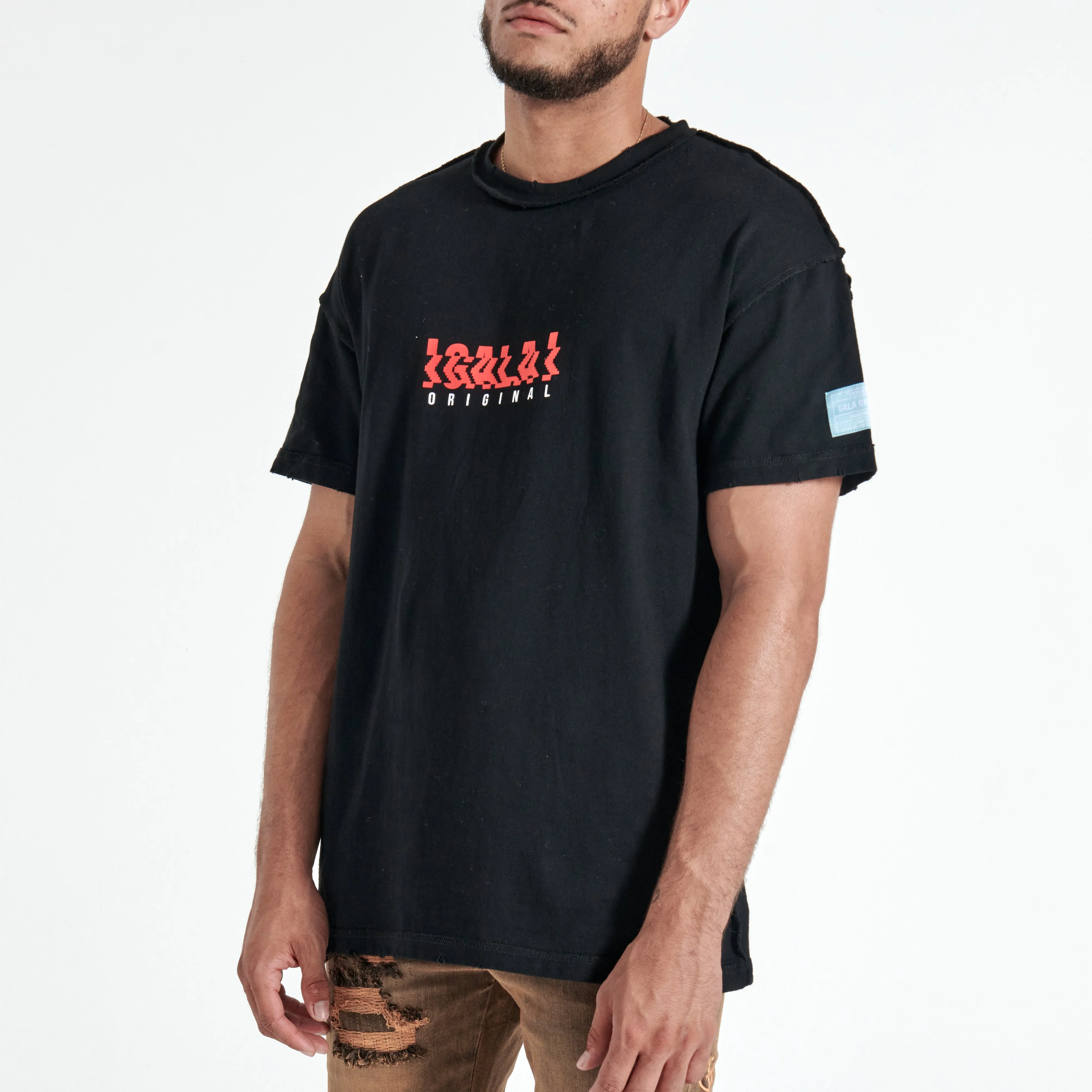 DIGITAL DANCE TEE (BLACK/RED)