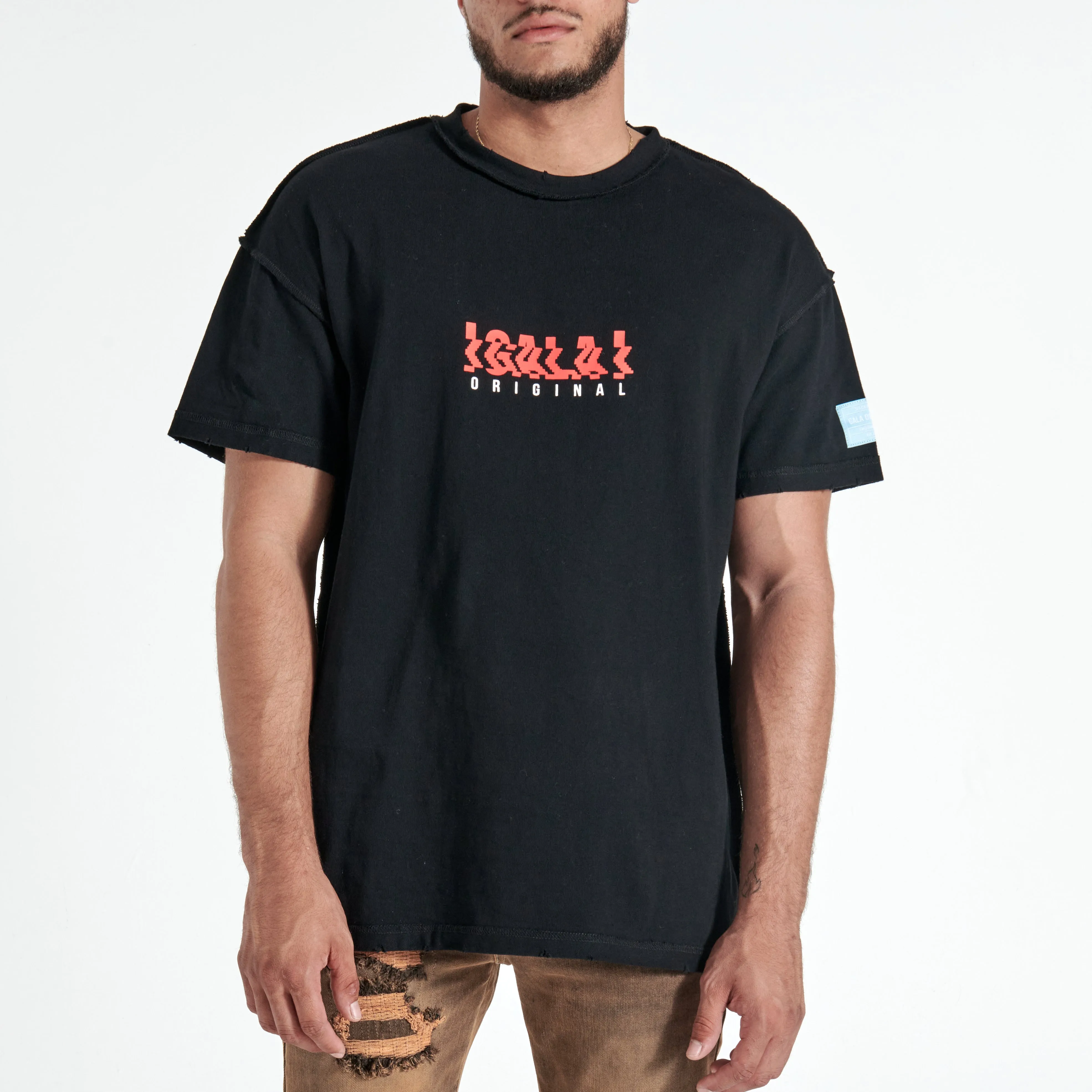 DIGITAL DANCE TEE (BLACK/RED)