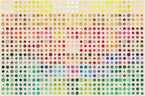 Dingbats Wall Covering by Polly Apfelbaum