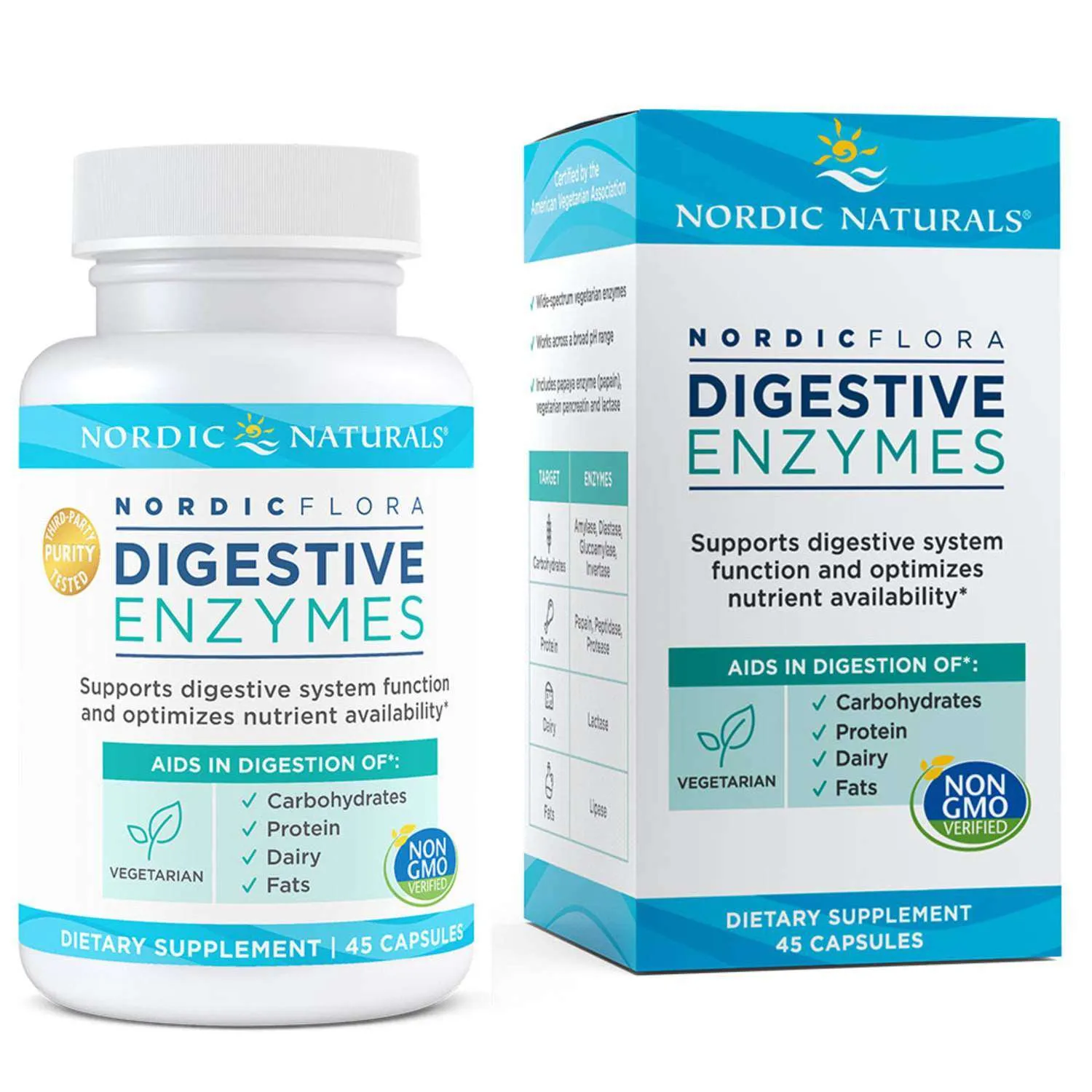 DISCONTINUED (Click for Product Substitute) - Nordic Flora Digestive Enzymes 45 Capsules