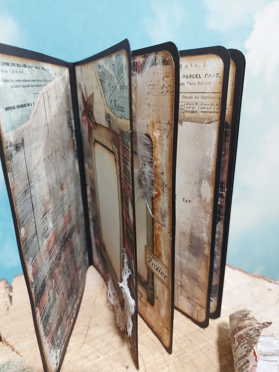 DIY Project ~ Photo Book Paper collection Plaid Christmas