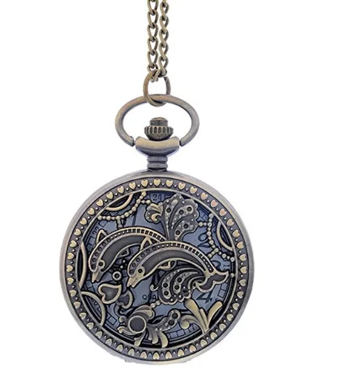 Dolphins Pocket Watch