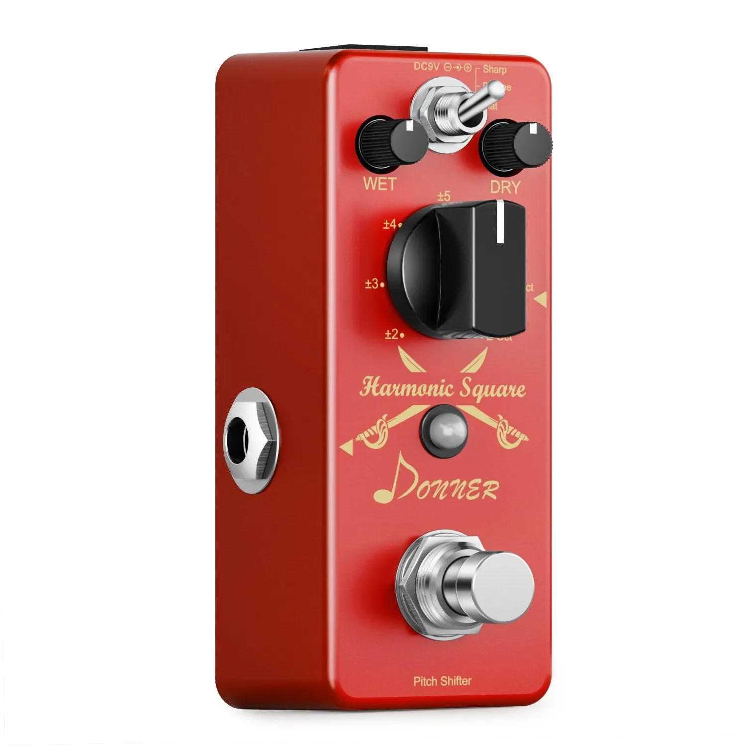 Donner Digital Octave Guitar Effect Pedal Harmonic Square 7 modes