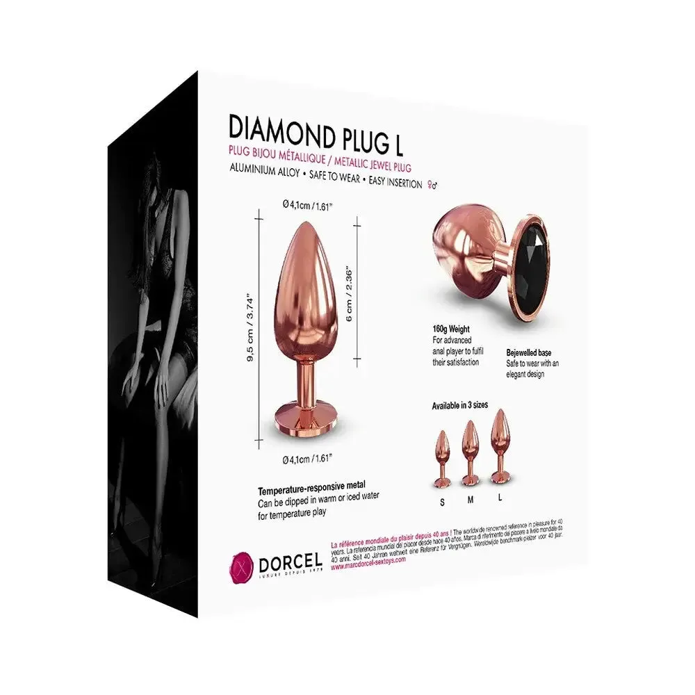 Dorcel Rose Gold Large Diamond Butt Plug