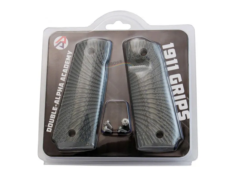 Double Alpha Academy 1911 Carbon / G10 Grips (Grey)