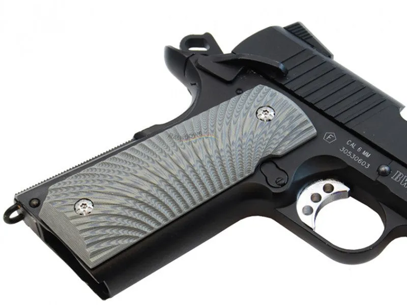 Double Alpha Academy 1911 Carbon / G10 Grips (Grey)