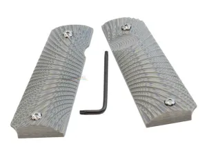 Double Alpha Academy 1911 Carbon / G10 Grips (Grey)