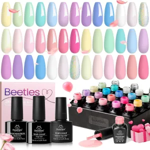 Dreamy Town - 20 Gel Colors Set With Top And Base Coat (5ml/Each)