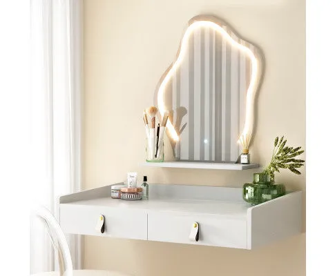 Dressing Table Floating LED White Daphne