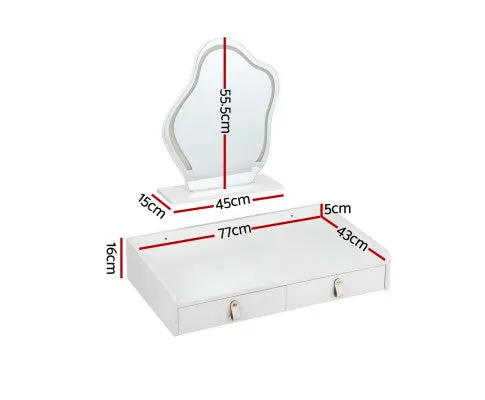 Dressing Table Floating LED White Daphne