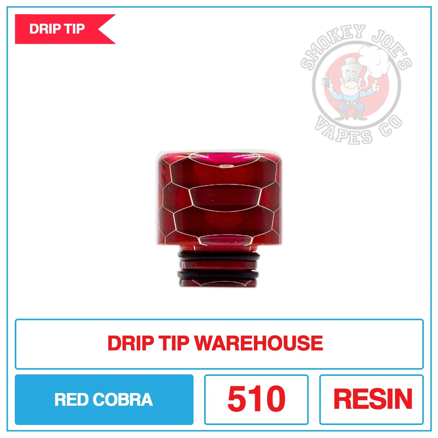 Drip Tip Warehouse - 510 Drip Tip - Red Cobra
