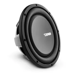 DS18 PS Shallow-Mount Water Resistant 10" Subwoofer 500 Watts Rms DVC 4-Ohm (Single Unit)