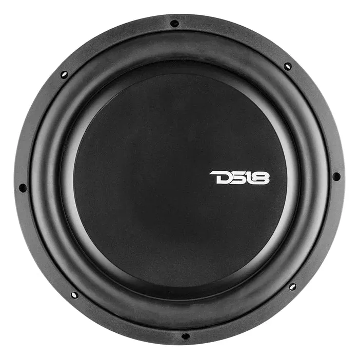 DS18 PS Shallow-Mount Water Resistant 12" Subwoofer 600 Watts Rms SVC 4-Ohm (Single Unit)