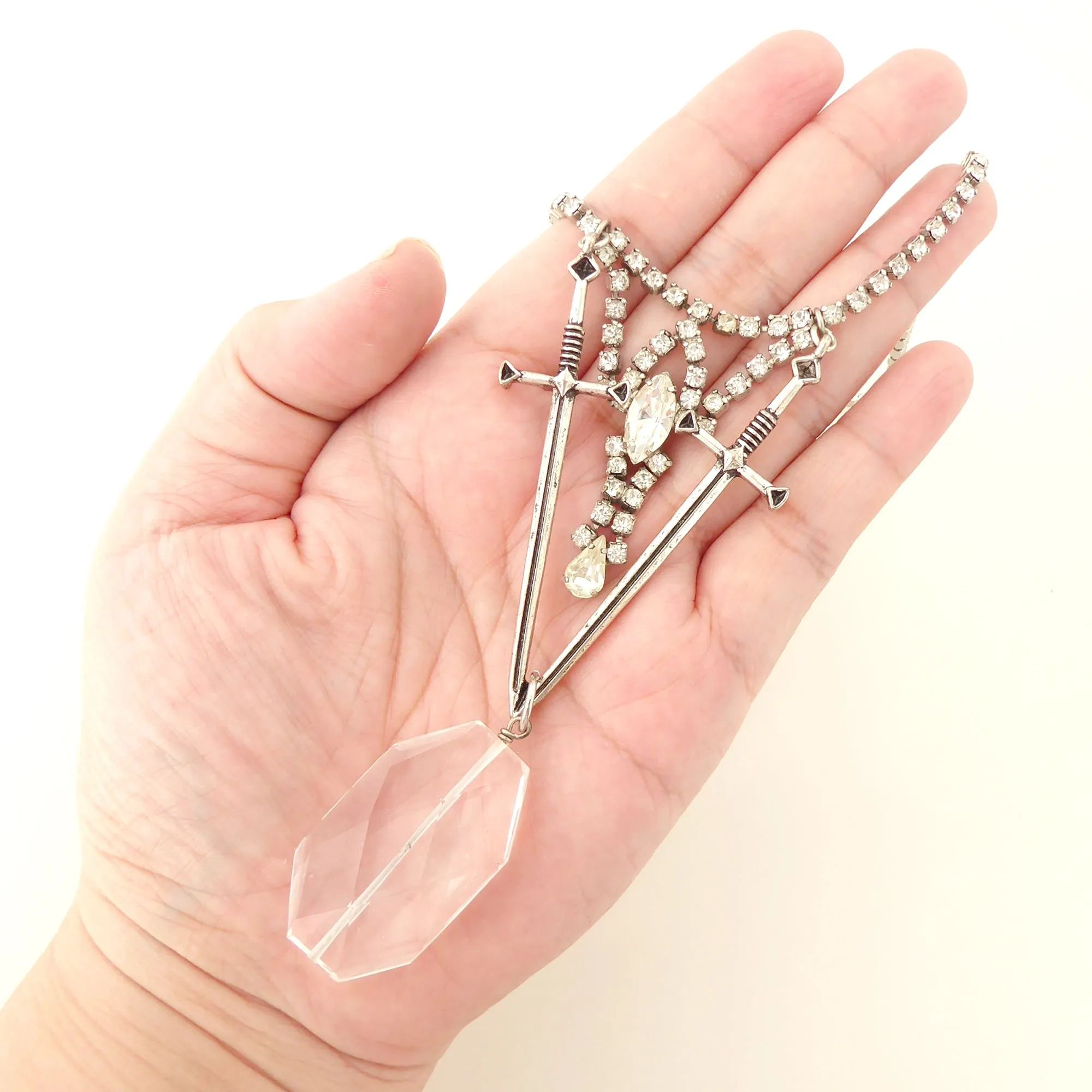 Dual sword necklace
