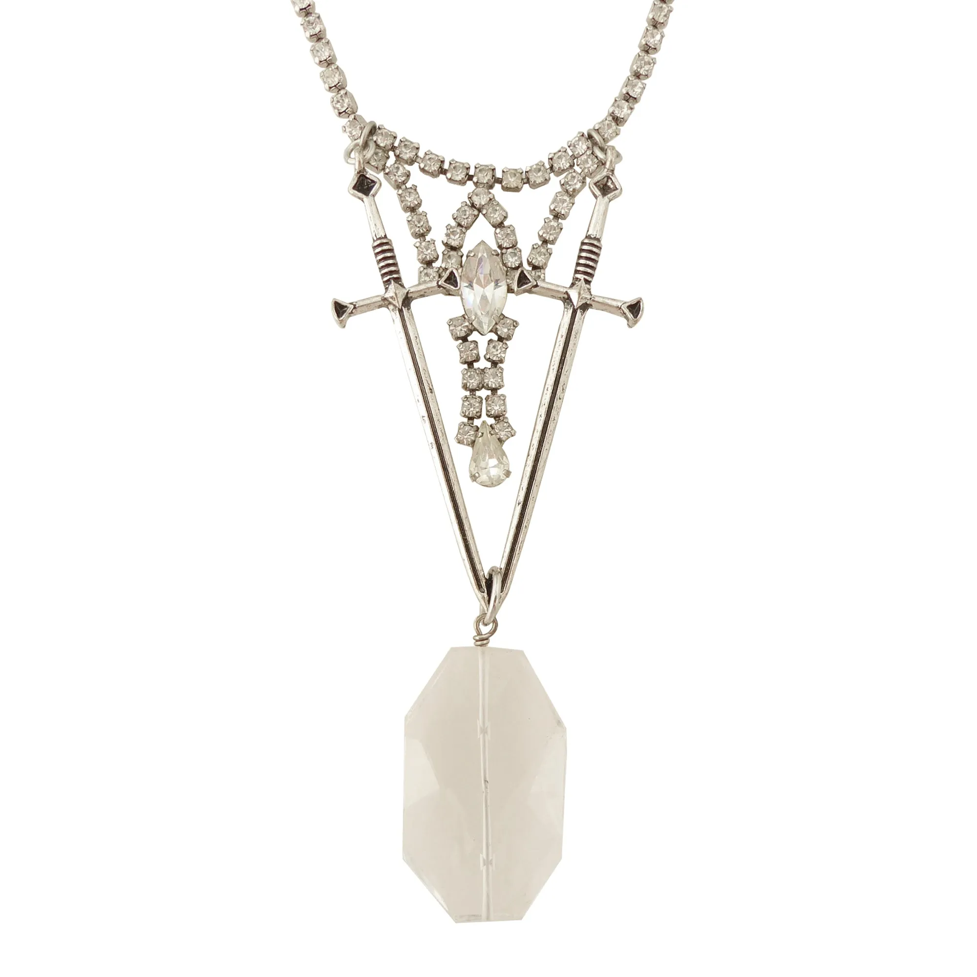Dual sword necklace