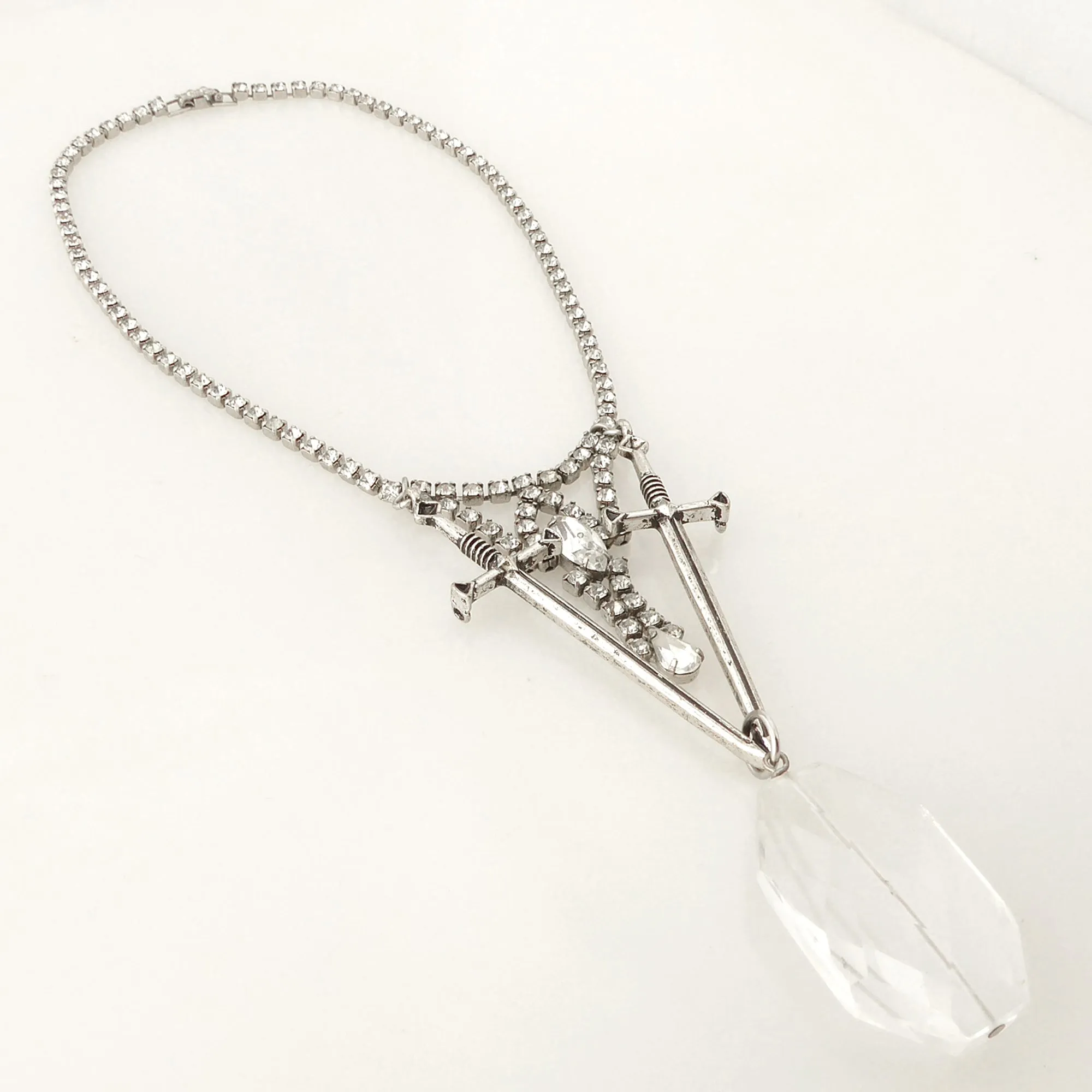 Dual sword necklace