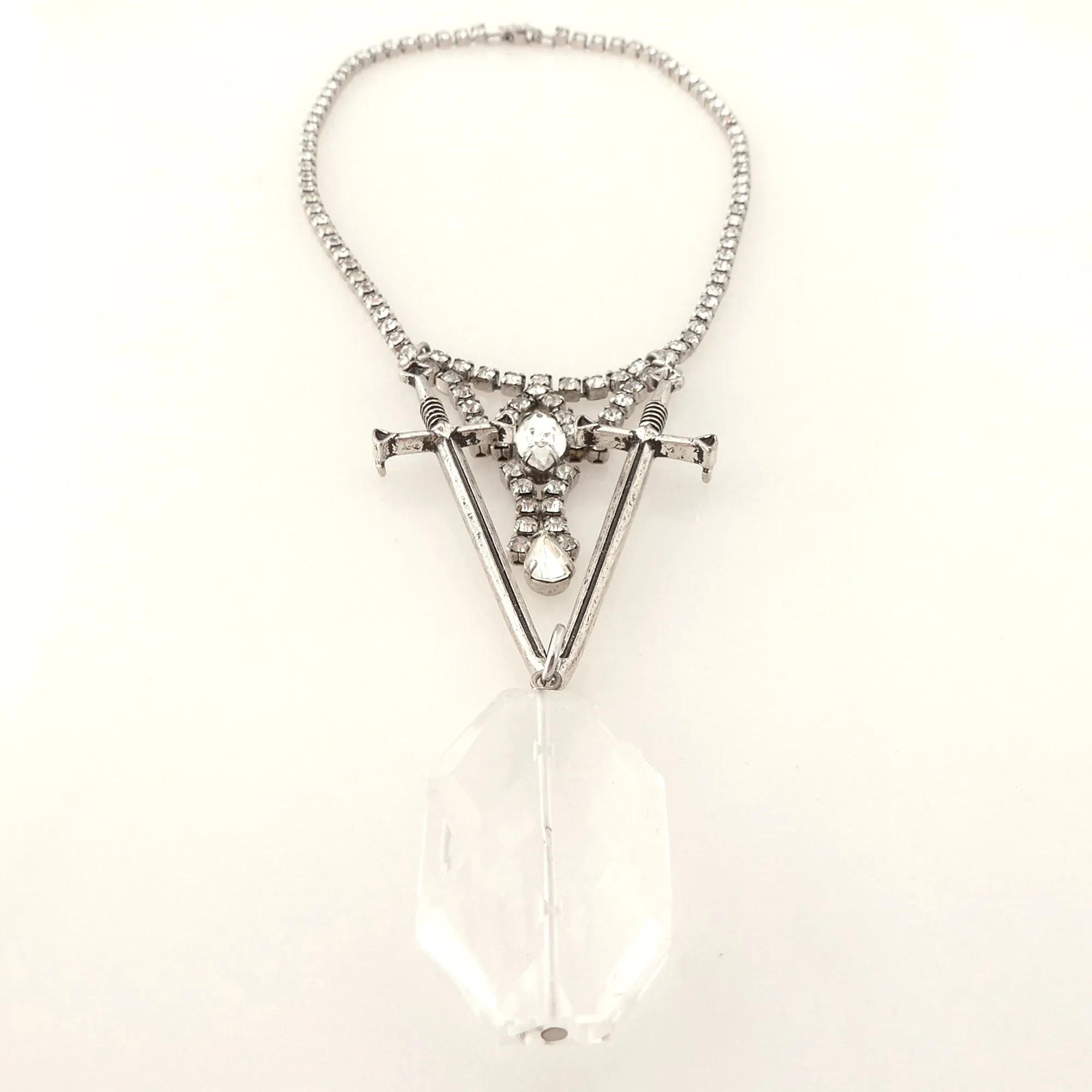 Dual sword necklace