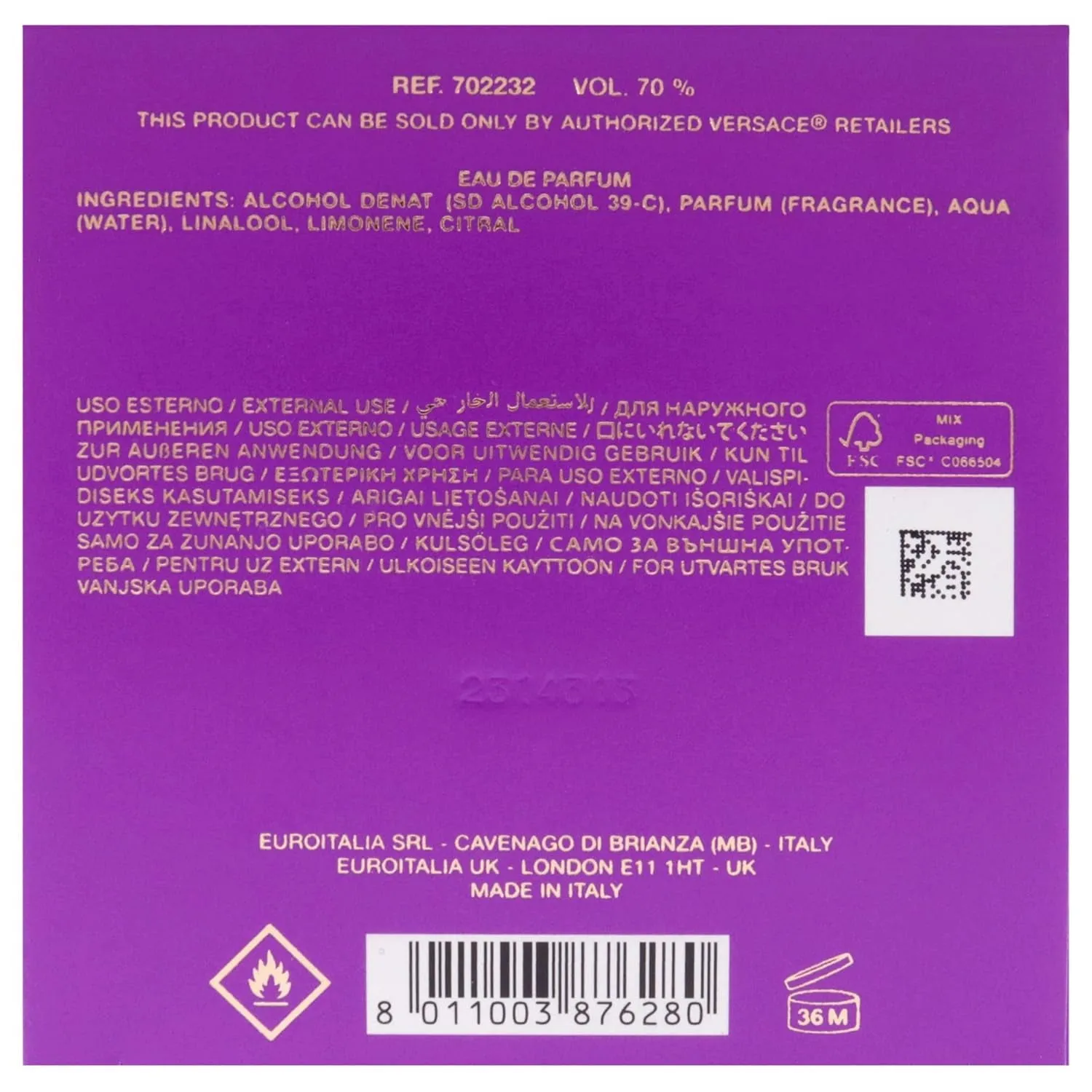 Dylan Purple for Women 3.4 Oz Eau De Parfum Spray