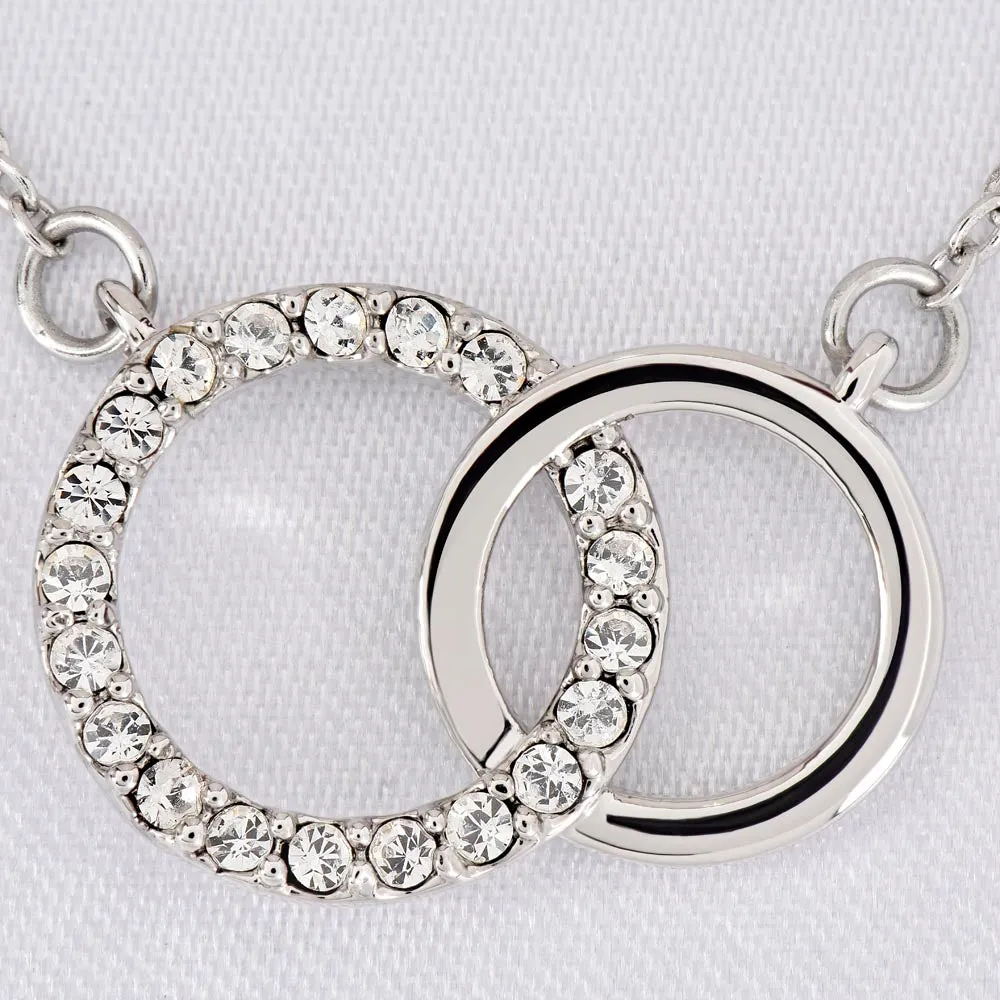 Each day with you my life gets better-Perfect Pair Circle Necklace for Soulmate