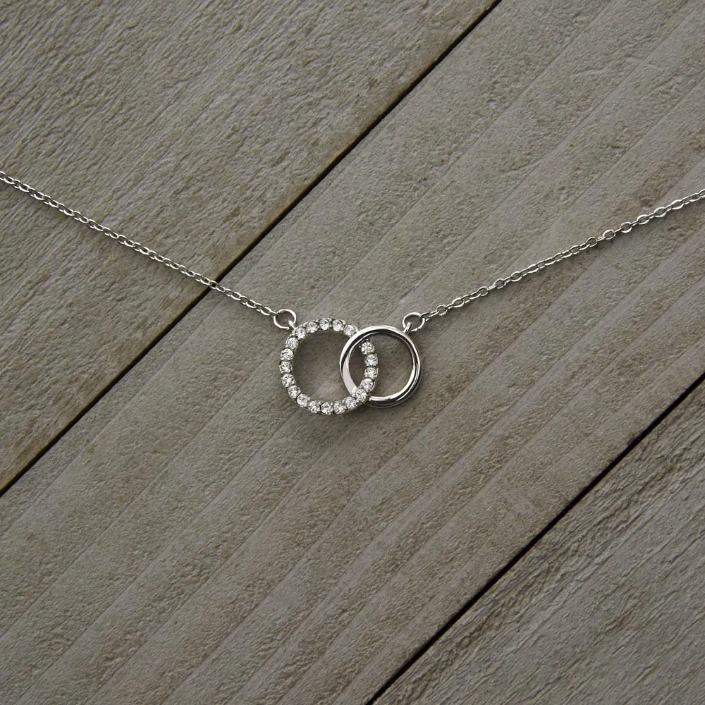 Each day with you my life gets better-Perfect Pair Circle Necklace for Soulmate