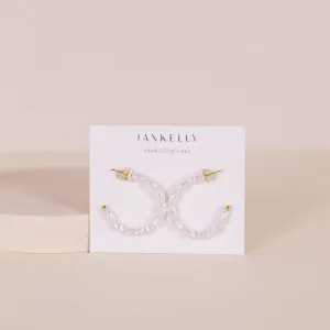 Earrings | Multi Pearl Hoops | JaxKelly