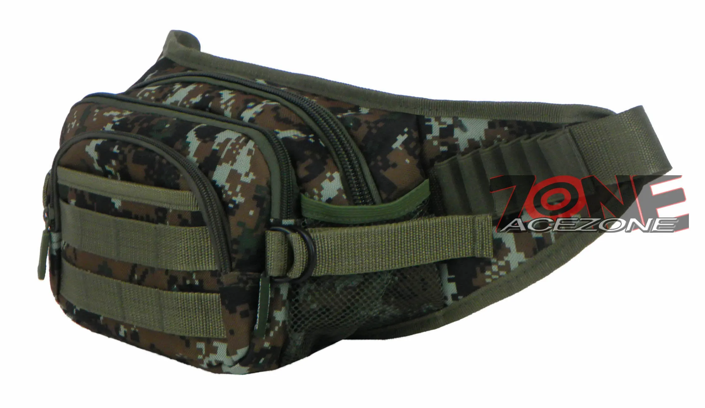 East West USA Molle Tactical Utility Travel Fanny Waist Pack FC102 GREEN ACU