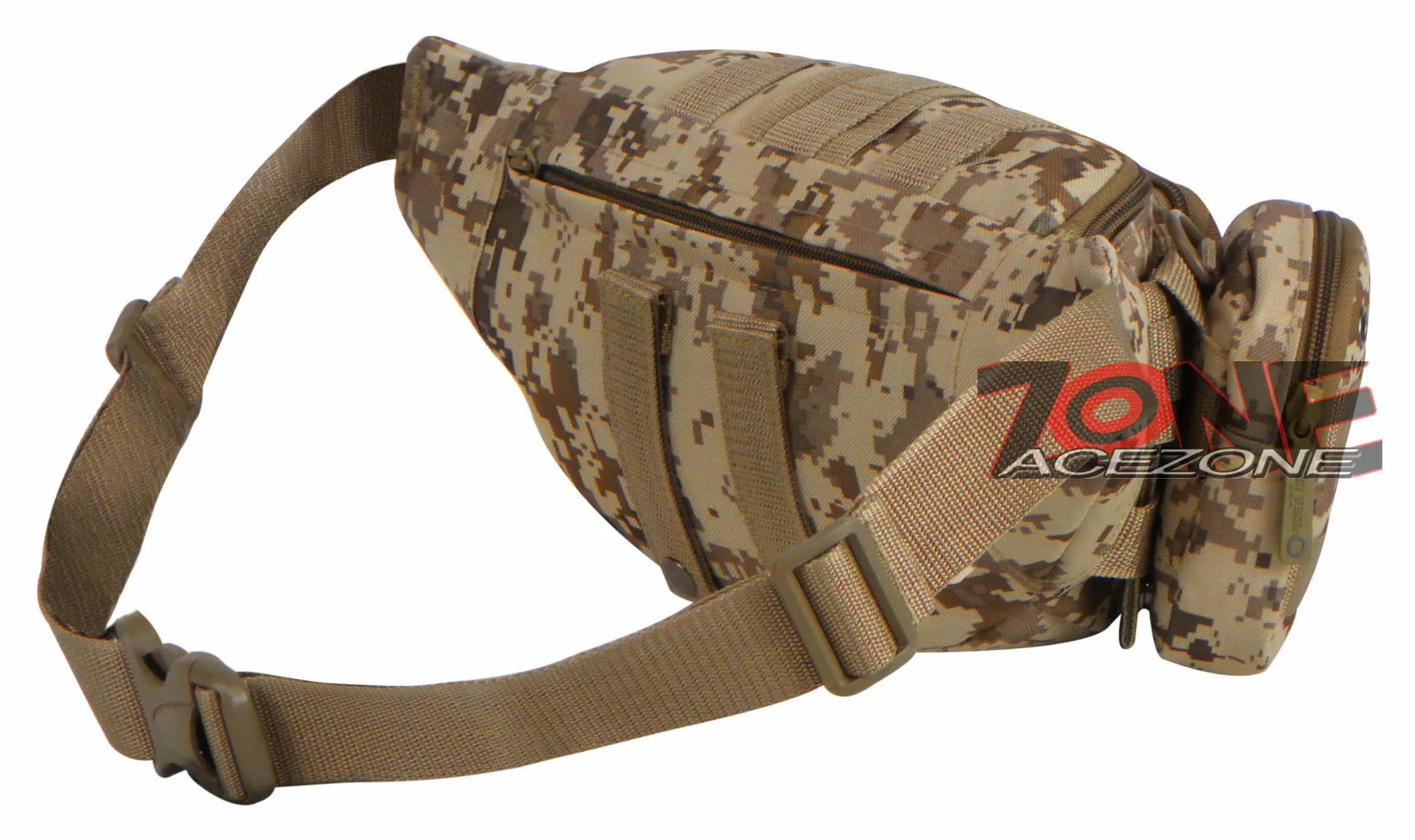 East West USA Molle Tactical Utility Travel Fanny Waist Pack RFC104 TAN ACU