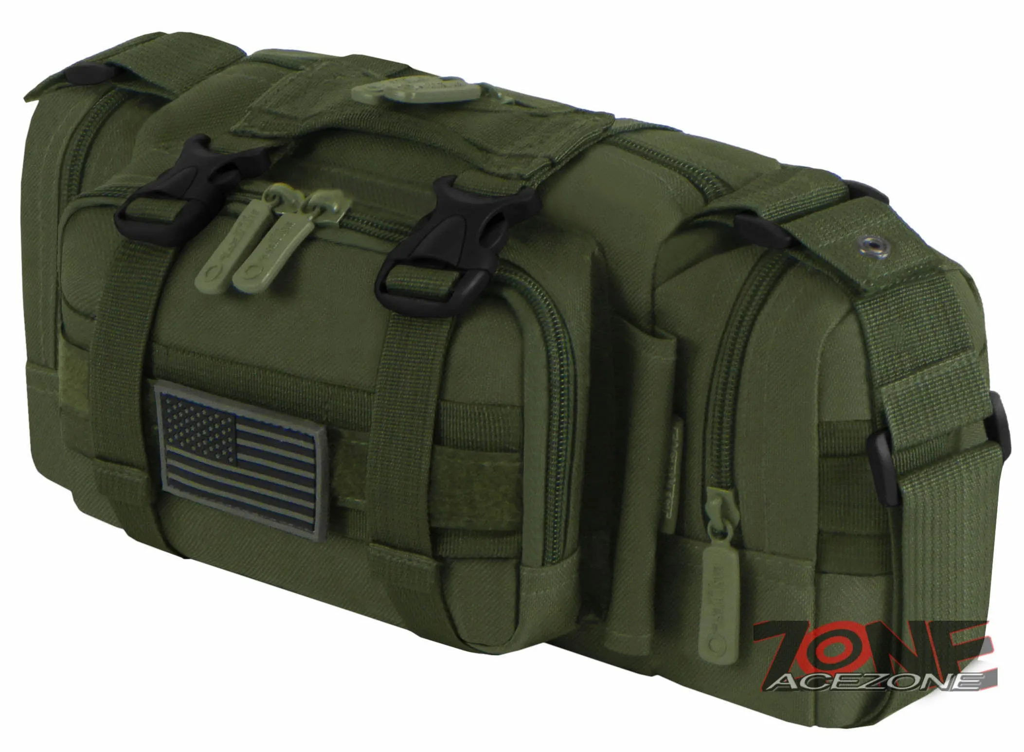 East West USA Molle Utility Tactical Waist Pack Pouch Waist Bag RT506 OLIVE
