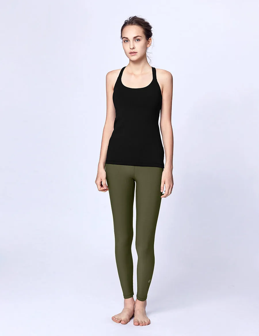easyoga LA-VEDA Aqueous Drop Back Tank10 - L1 Black