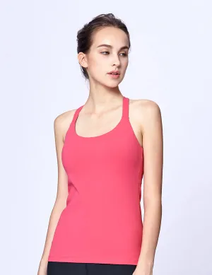 easyoga LA-VEDA Aqueous Drop Back Tank10 - R1 Peach
