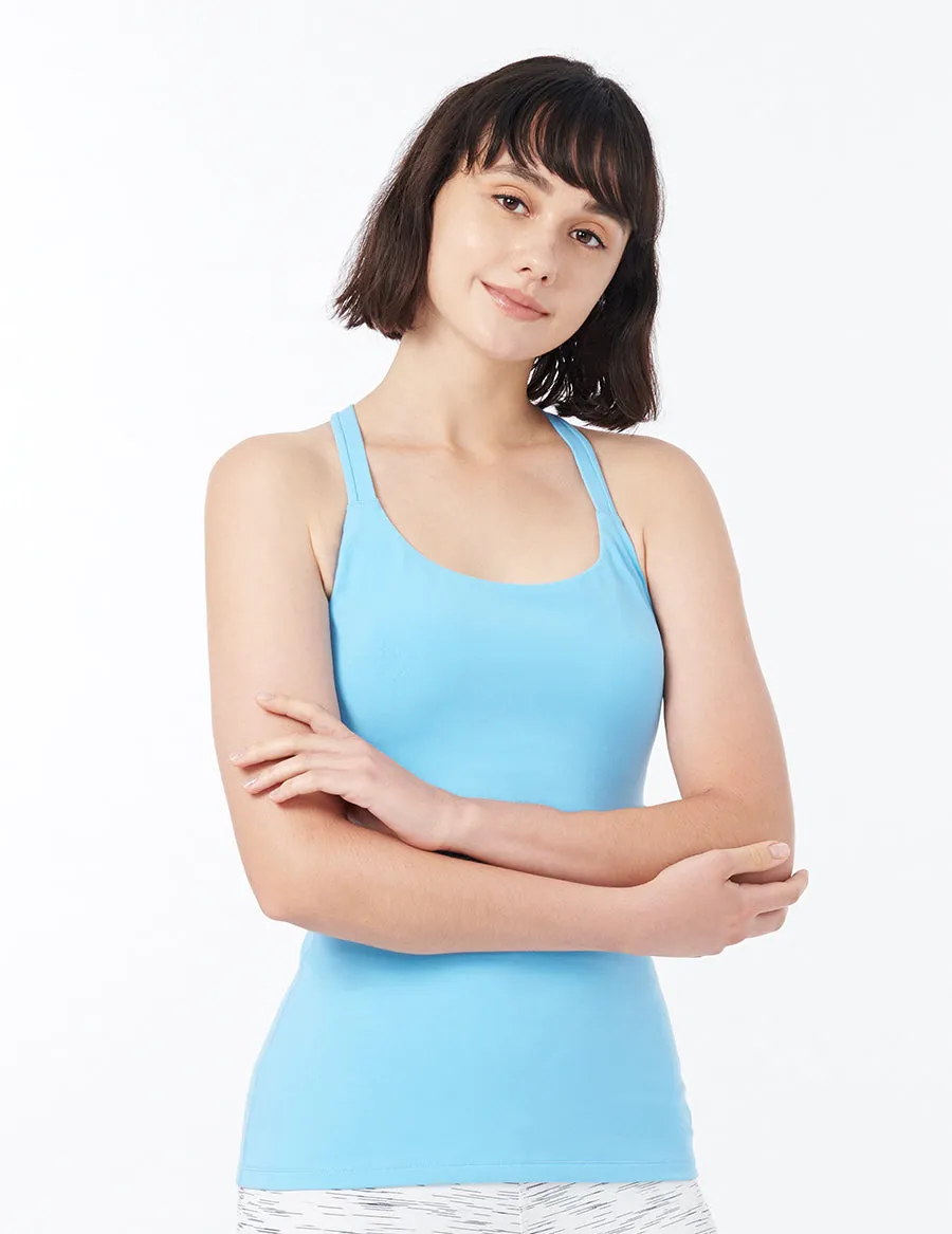 easyoga LA-VEDA Aqueous Drop Back Tank11 - B13 Sky Blue