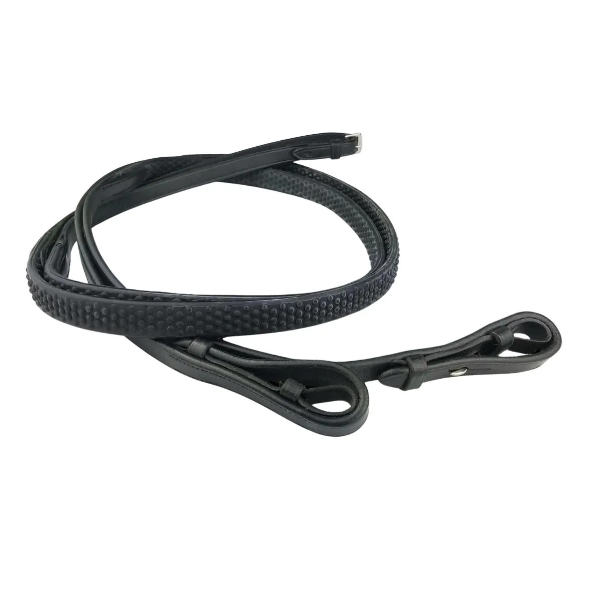 Eco Rider Ultra Comfort 5/8 Inch Flexi Rein - Bio Grip, Stainless Steel Fittings