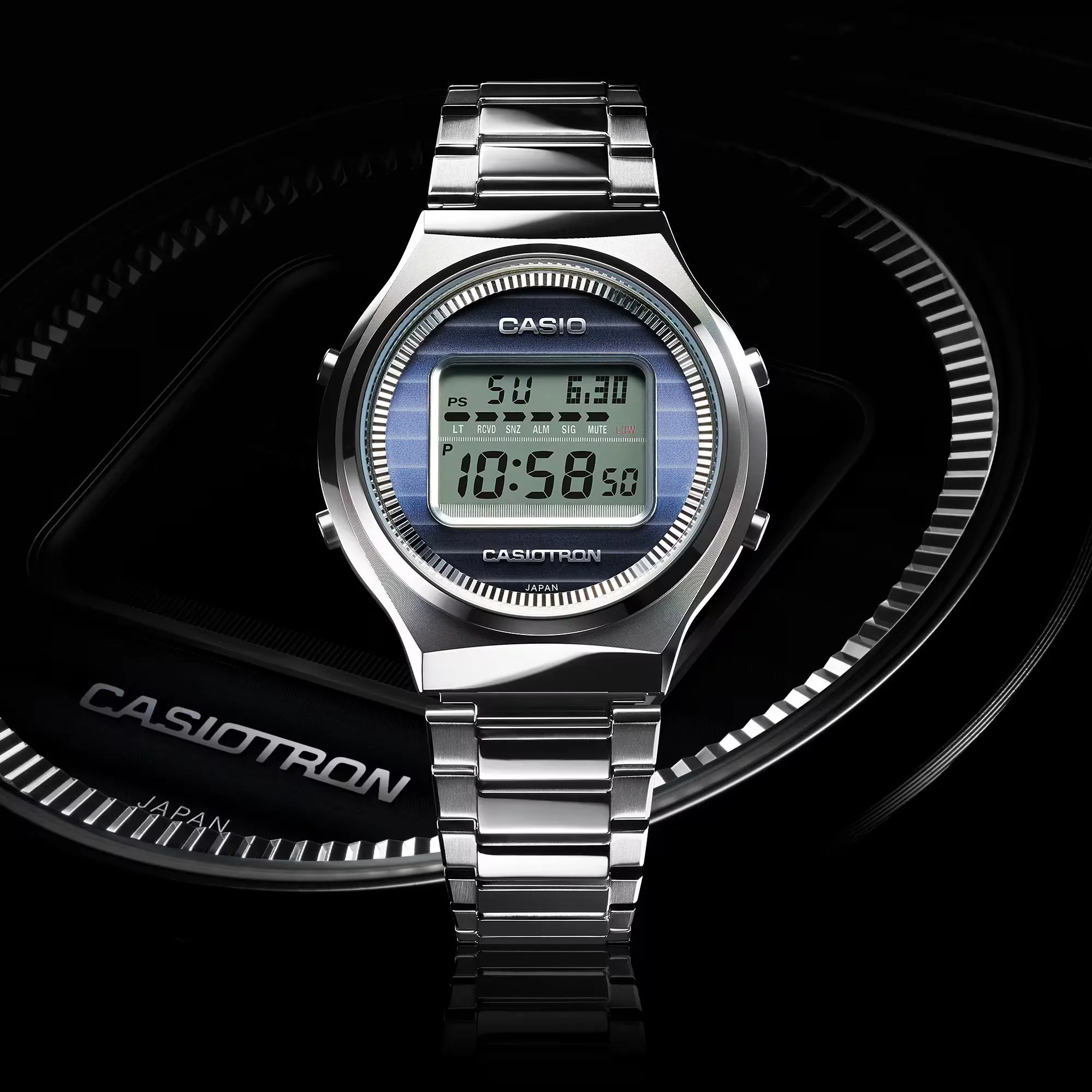 Edición limitada del Casiotron 50º aniversario correa de Acero inoxidable TRN-50-2A