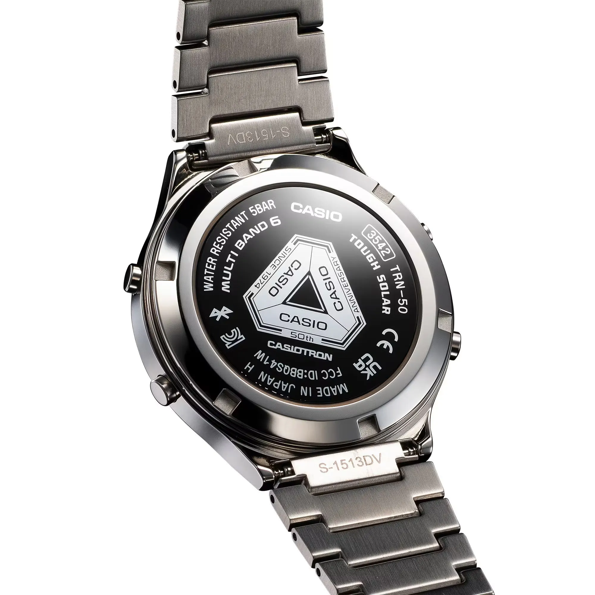 Edición limitada del Casiotron 50º aniversario correa de Acero inoxidable TRN-50-2A