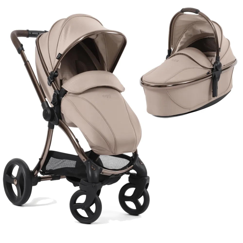 Egg 3 Luxury Cabriofix i-Size Travel System - Houndstooth Almond
