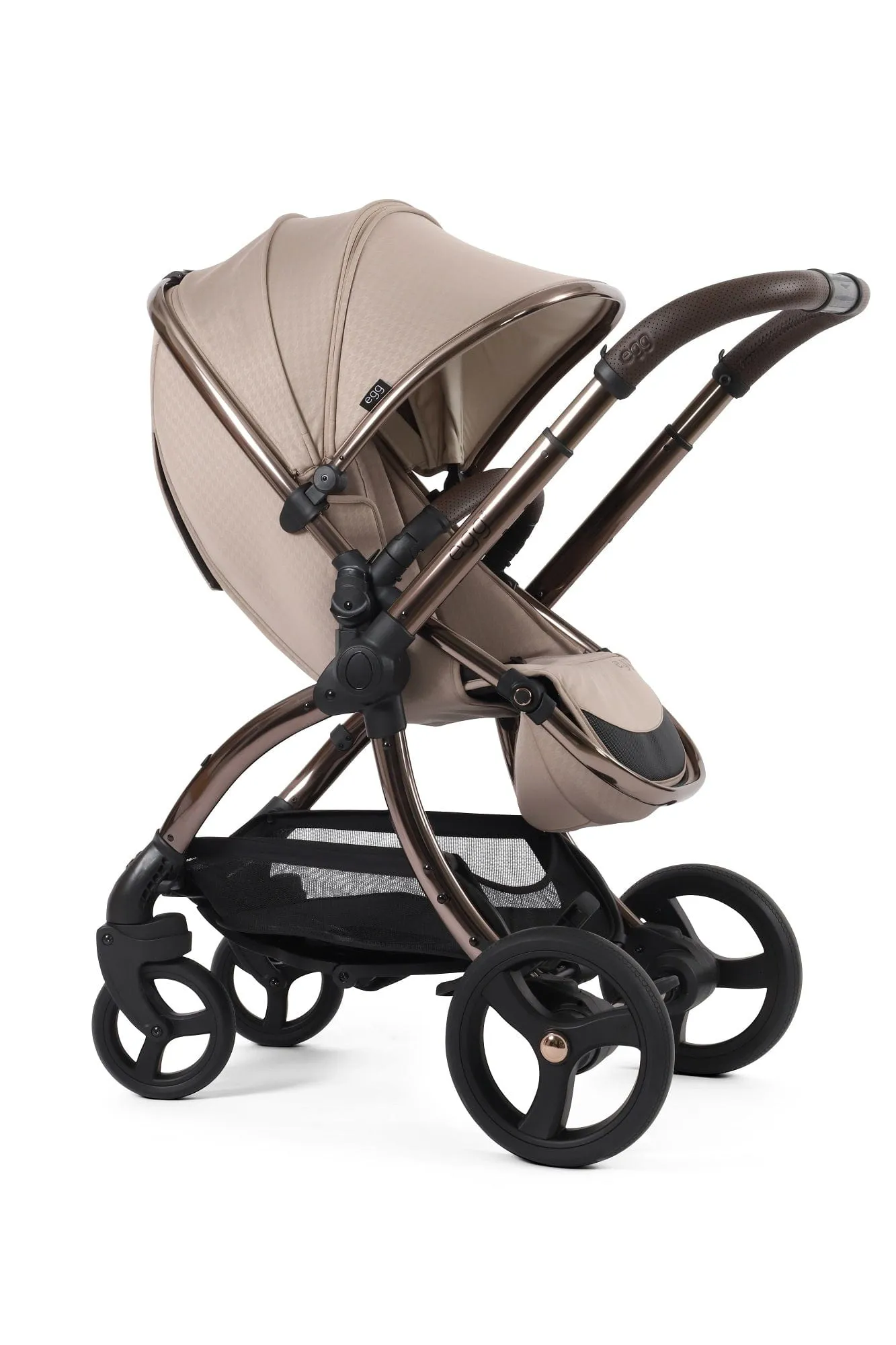 Egg 3 Luxury Cabriofix i-Size Travel System - Houndstooth Almond