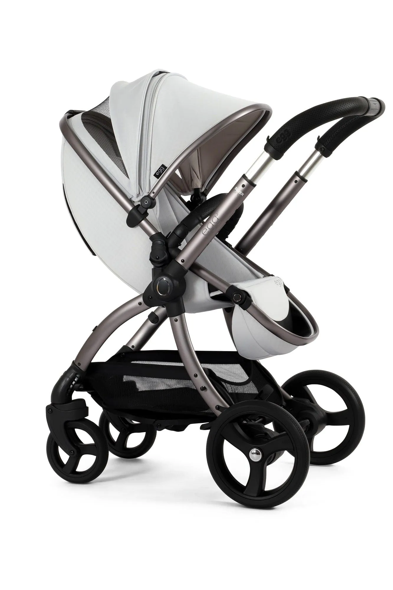 Egg 3 Luxury Cabriofix i-Size Travel System - Houndstooth Silver