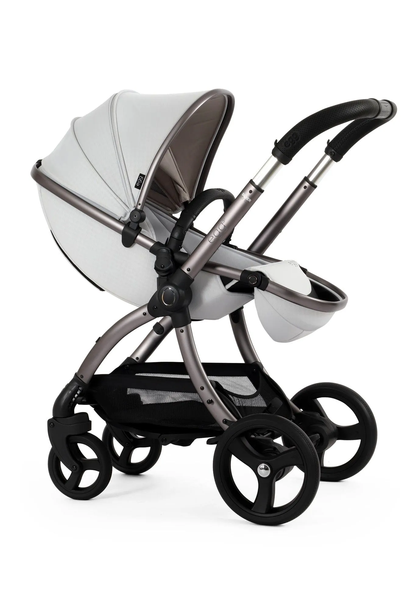 Egg 3 Luxury Cabriofix i-Size Travel System - Houndstooth Silver