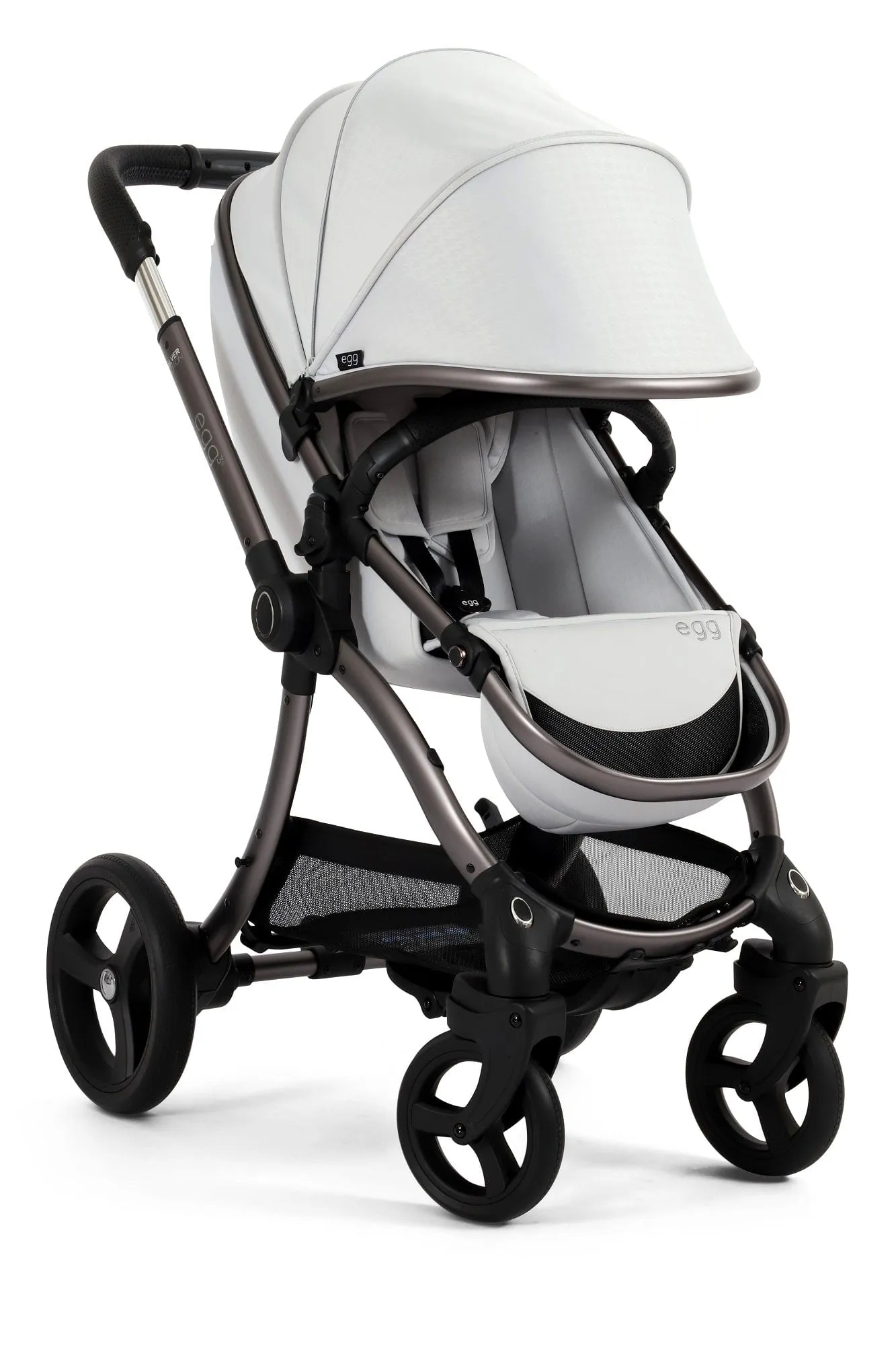 Egg 3 Luxury Cabriofix i-Size Travel System - Houndstooth Silver