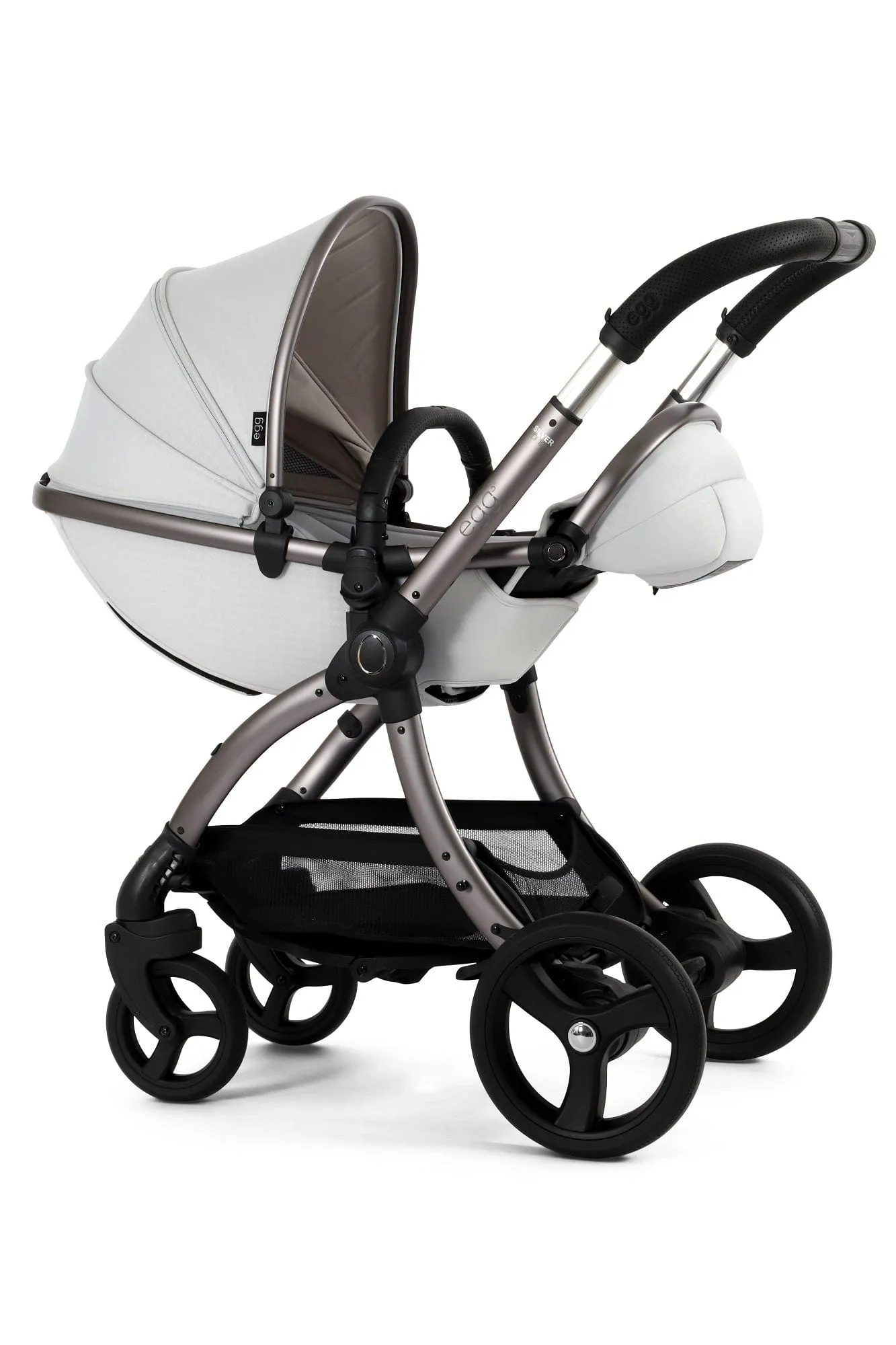 Egg 3 Luxury Cabriofix i-Size Travel System - Houndstooth Silver