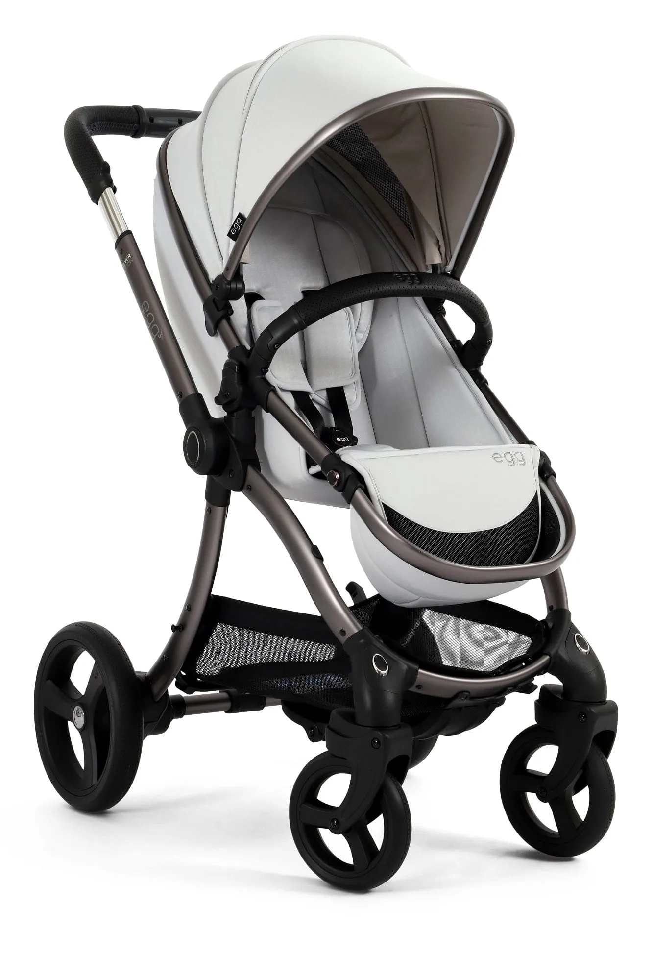 Egg 3 Luxury Cabriofix i-Size Travel System - Houndstooth Silver