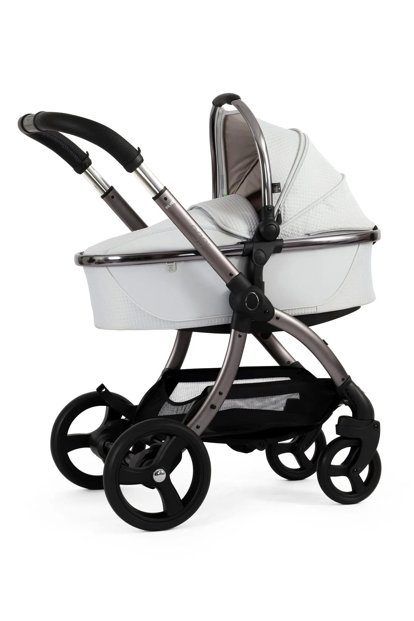 Egg 3 Luxury Cabriofix i-Size Travel System - Houndstooth Silver