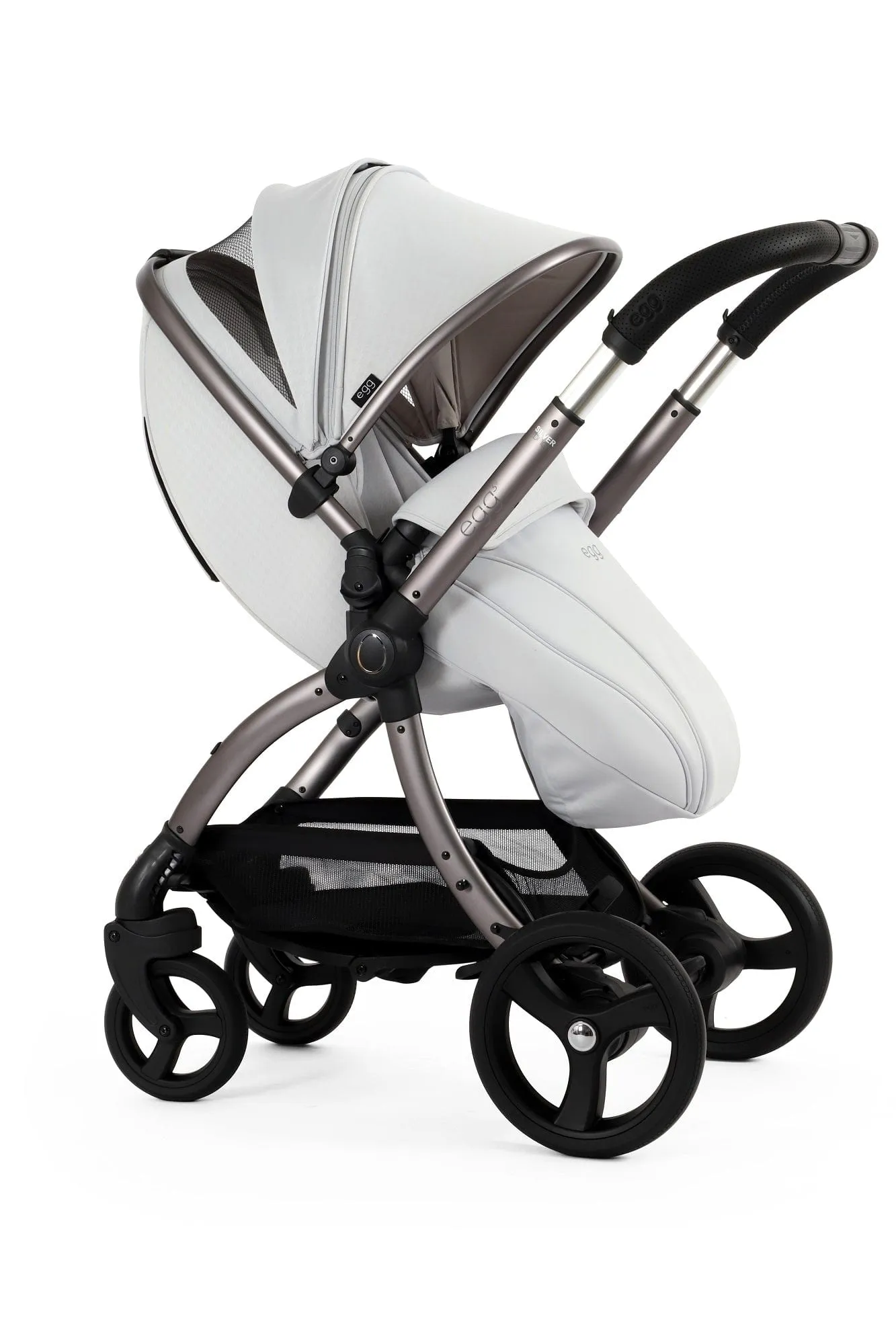 Egg 3 Luxury Cabriofix i-Size Travel System - Houndstooth Silver