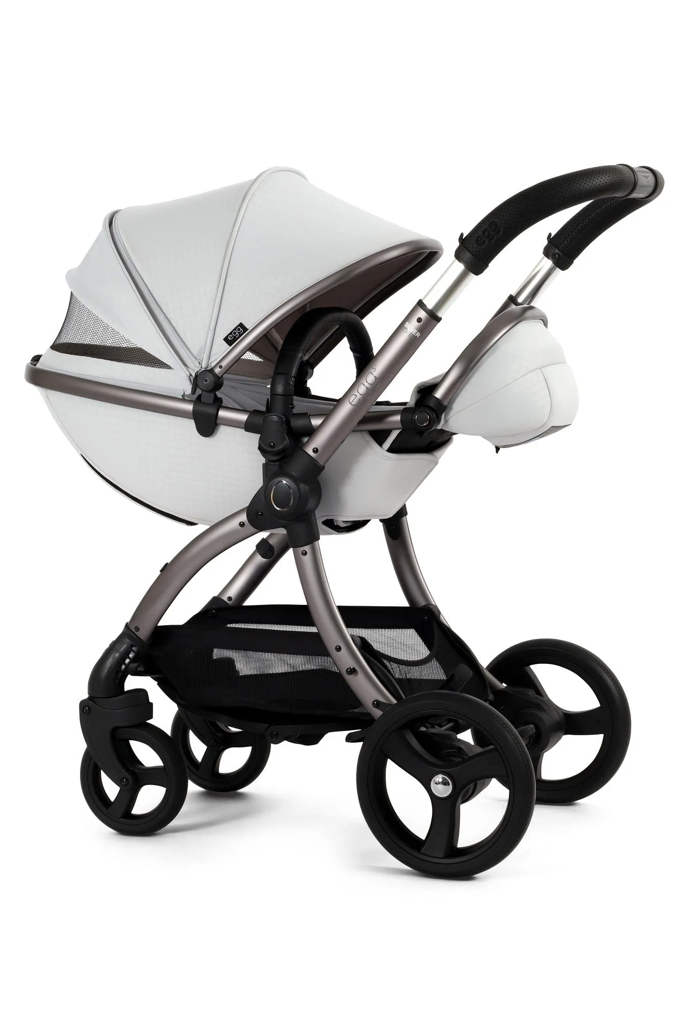 Egg 3 Luxury Cabriofix i-Size Travel System - Houndstooth Silver