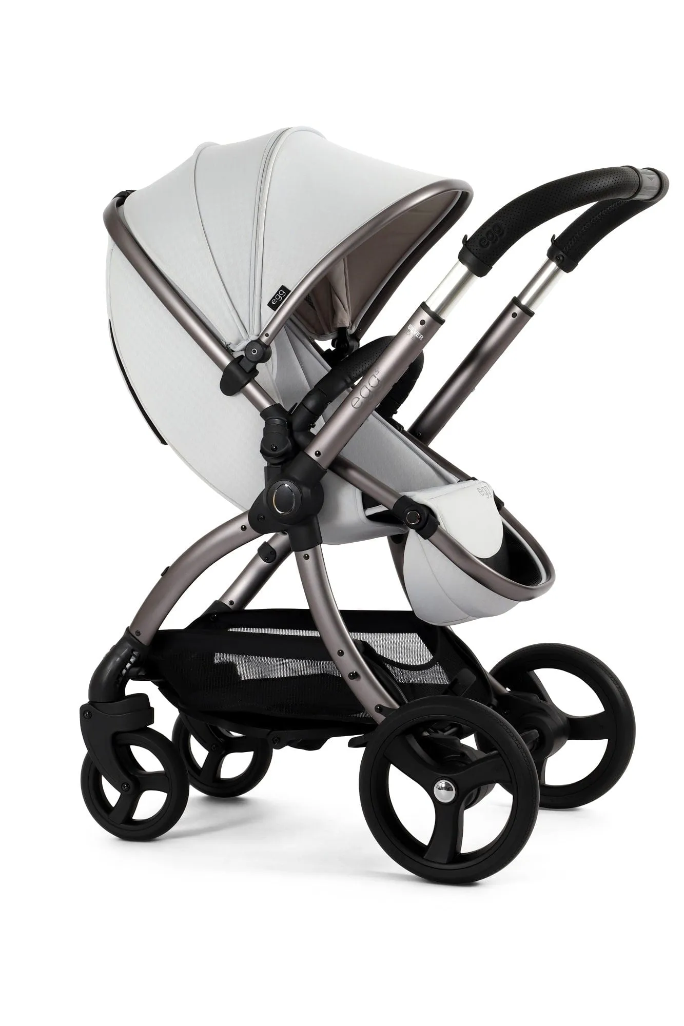 Egg 3 Luxury Cabriofix i-Size Travel System - Houndstooth Silver