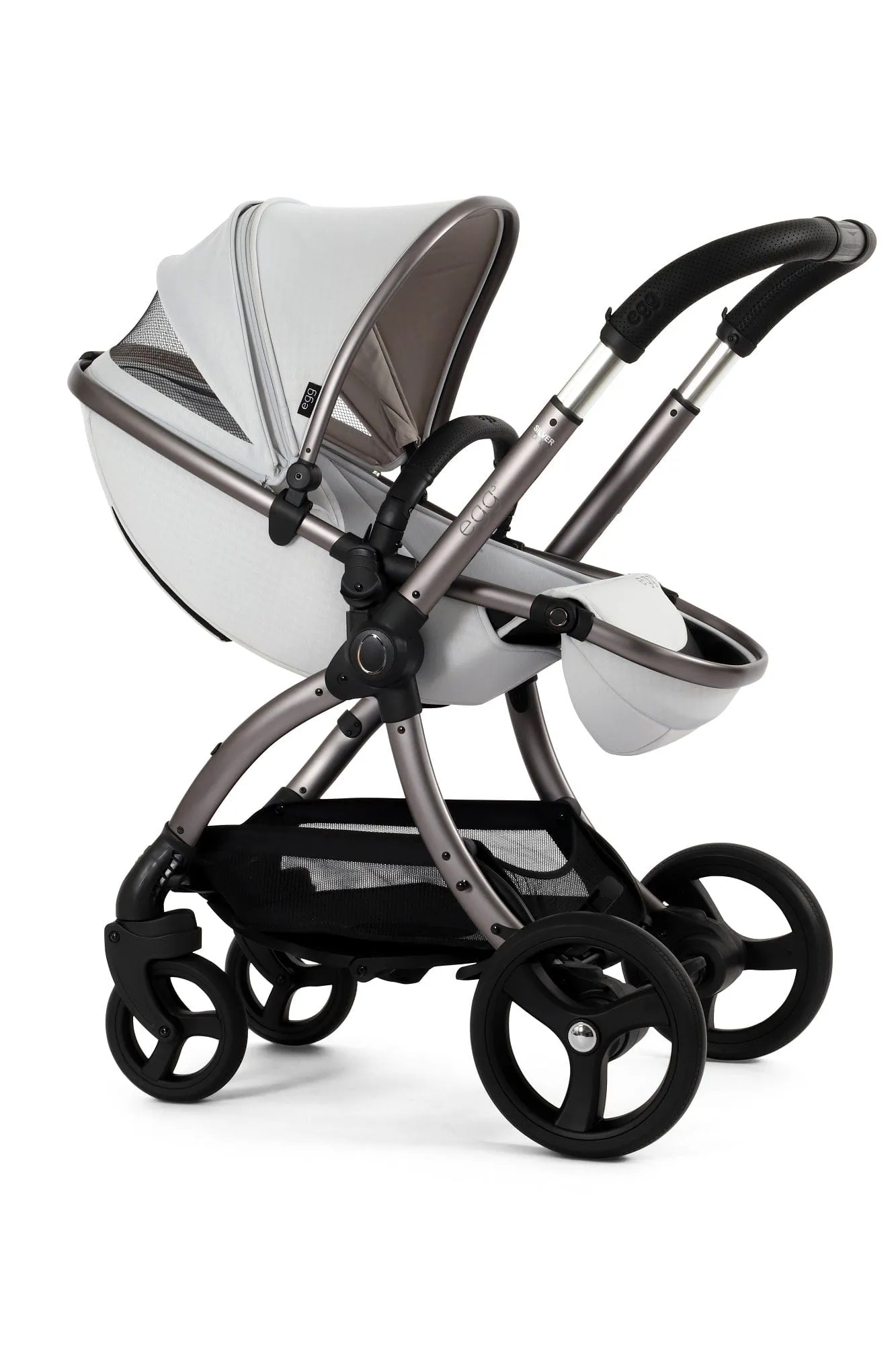 Egg 3 Luxury Cabriofix i-Size Travel System - Houndstooth Silver