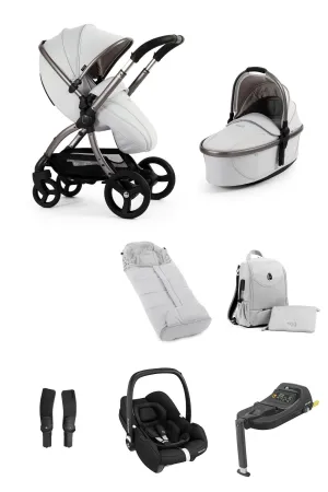 Egg 3 Luxury Cabriofix i-Size Travel System - Houndstooth Silver