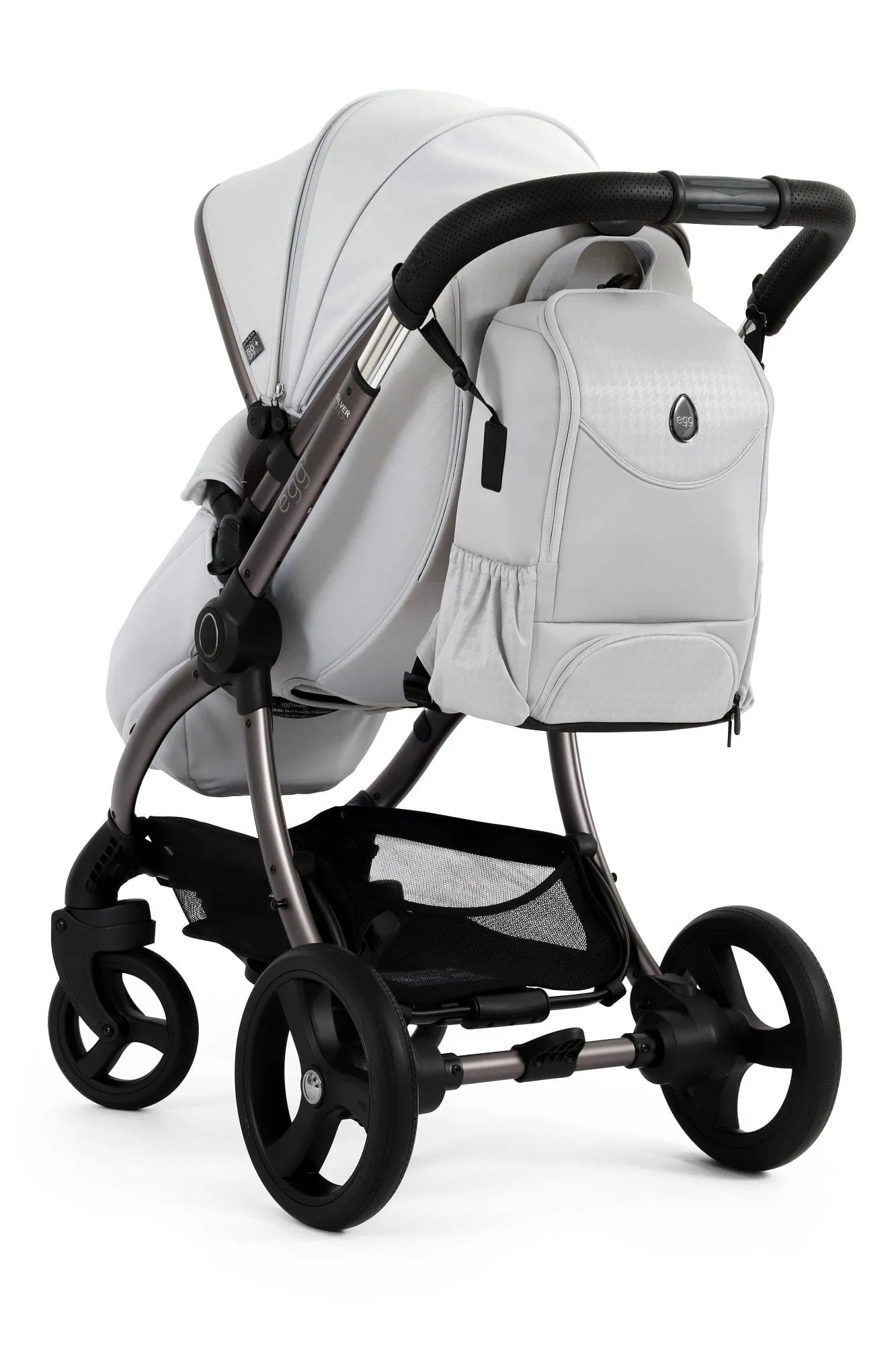 Egg 3 Luxury Cabriofix i-Size Travel System - Houndstooth Silver