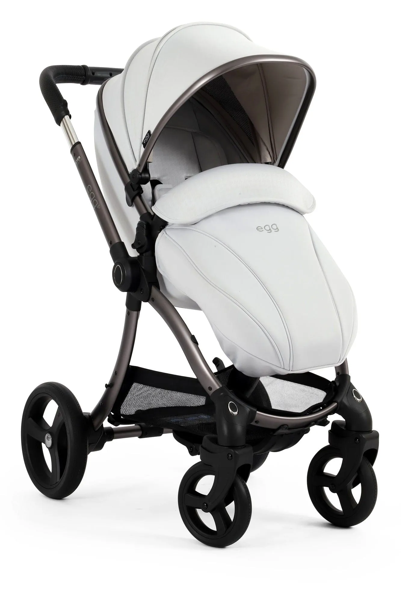 Egg 3 Luxury Cabriofix i-Size Travel System - Houndstooth Silver