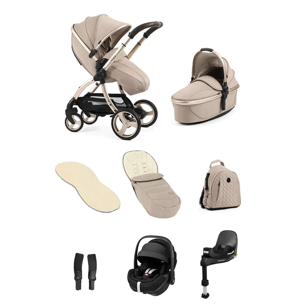 Egg 3 Luxury Pebble 360 PRO 2 Travel System - Feather